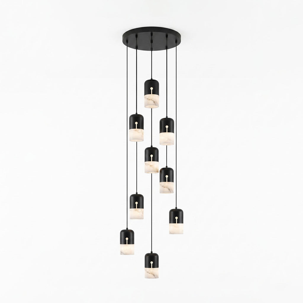 Duotone Capsule Alabaster Pendant Lamp