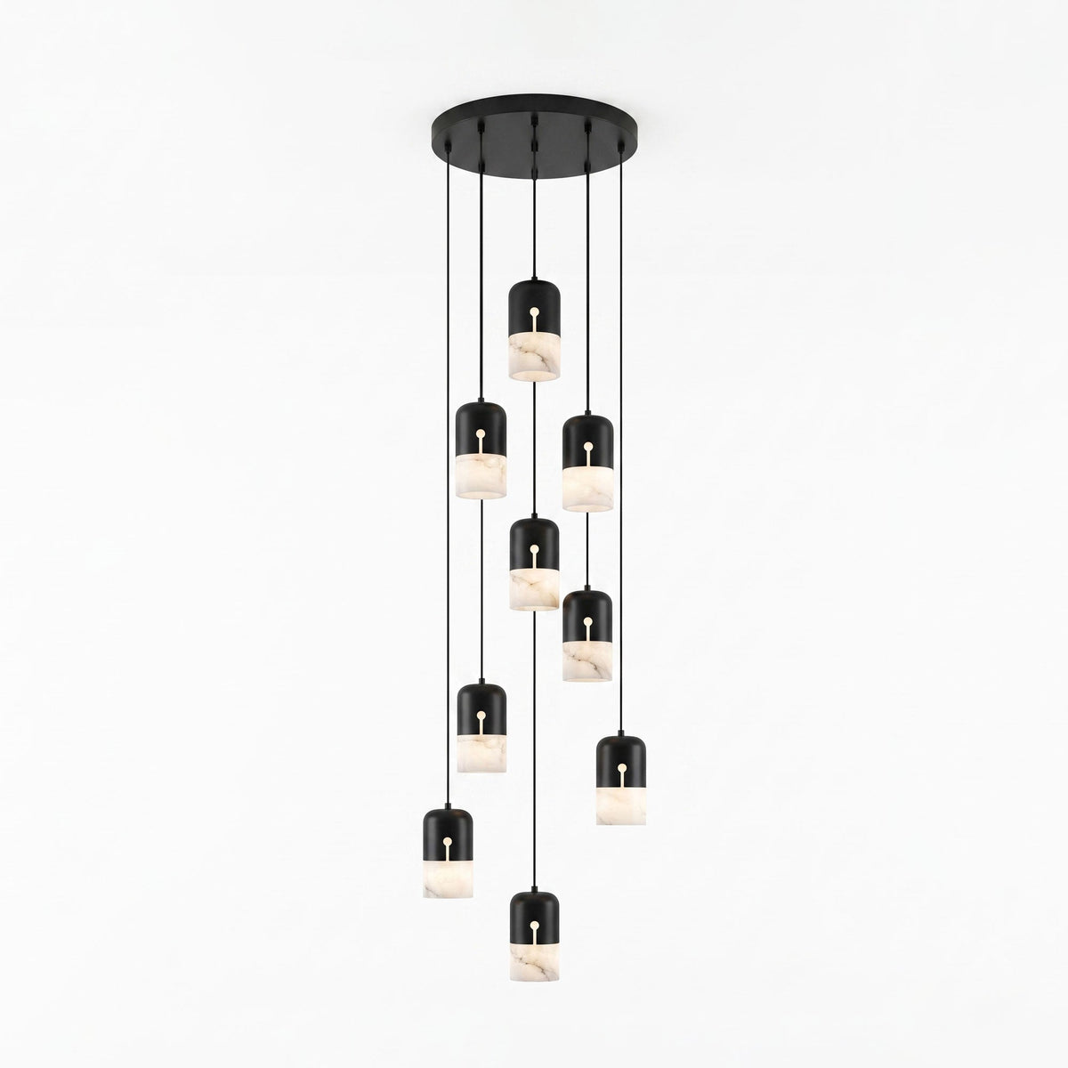 Duotone Capsule Alabaster Pendant Lamp