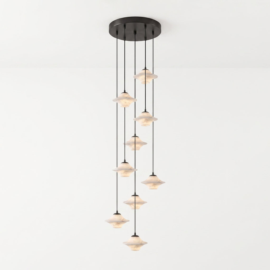 Saucer Alabaster Pendant Light