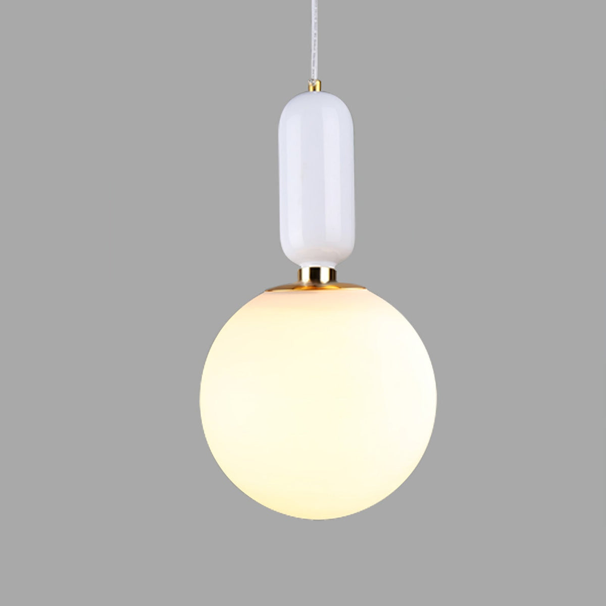 Aballs Pendant Light ∅ 11.8″ x H 18.8″ / Dia 30cm x H 48cm / White + White Pendant light