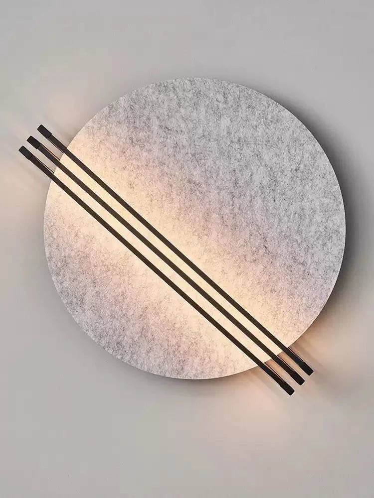 Abstract Sunrise Felt Wall Sconce