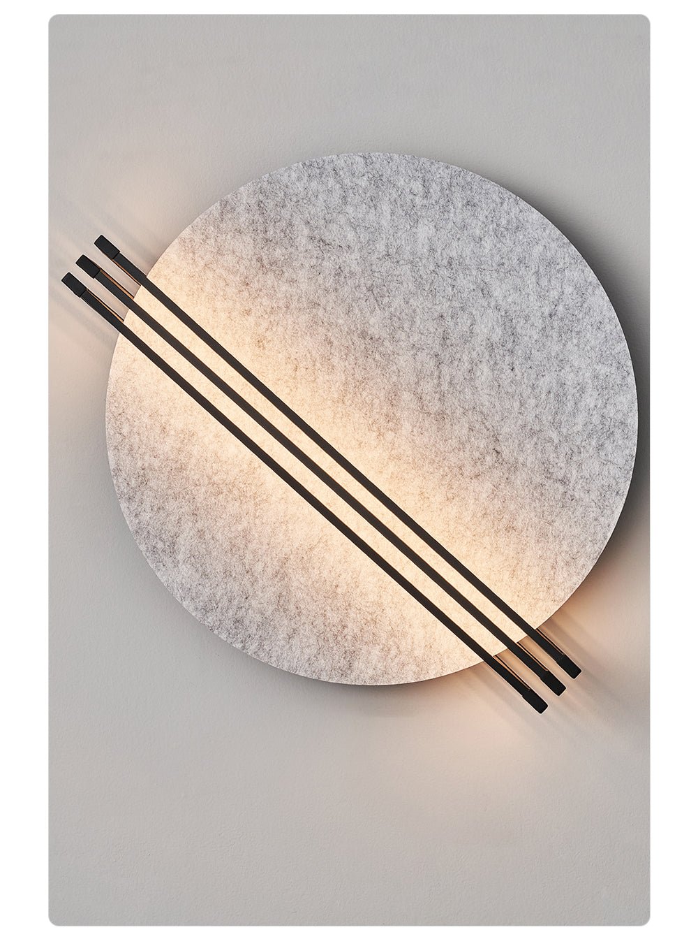Abstract Sunrise Felt Wall Sconce
