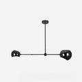 Acaba Chandelier 2 heads L 39.4″ x H 27.6″ / L 100cm x H 70cm / Black Chandelier