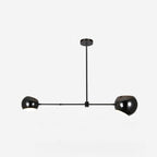 Acaba Chandelier 2 heads L 39.4″ x H 27.6″ / L 100cm x H 70cm / Black Chandelier