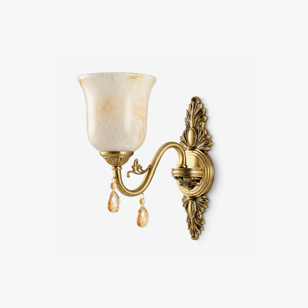 Acanthus Alabaster Wall Sconce