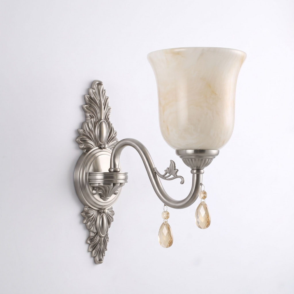 Acanthus Alabaster Wall Sconce