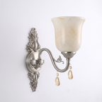 Acanthus Alabaster Wall Sconce