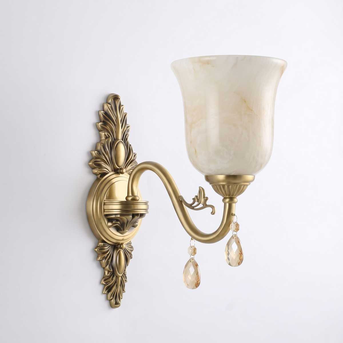 Acanthus Alabaster Wall Sconce