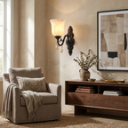 Acanthus Alabaster Wall Sconce