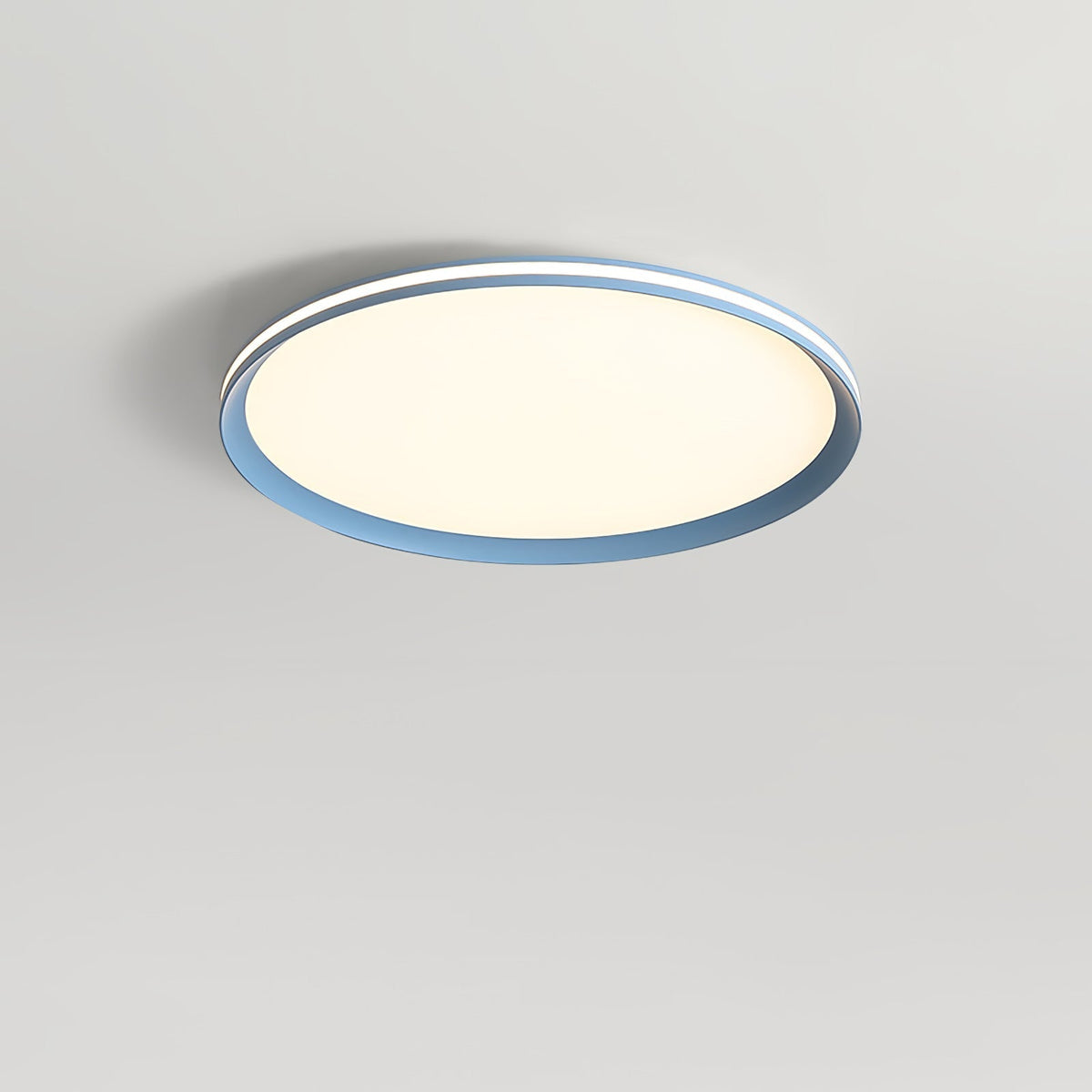 Acrylic Circular LED Ceiling Light ∅ 15.7″ x H 1.2″ / Dia 40cm x H 3cm / Blue / Three-Color Changing Light Ceiling lamp