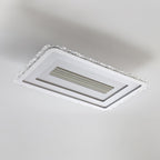 Acrylic Ultrathin Rectangle Ceiling Lamp Model A: L 38.6″ x W 26.8″ x H 2″ / L 98cm x W 65cm x H 5cm / White / RC