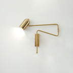 Adjustable Arm Reading Wall Lamp Model A L 16.5″ x H 15.7″ / L 42cm x H 40cm / Gold Wall lamp