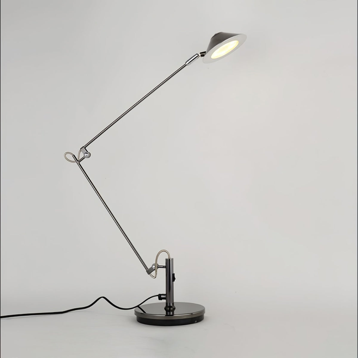 Adjustable Black Office Task Lamp ∅ 7.5″ x H 23.6″ / Bright Black & Warm Light / US Plug 1001 Table lamp