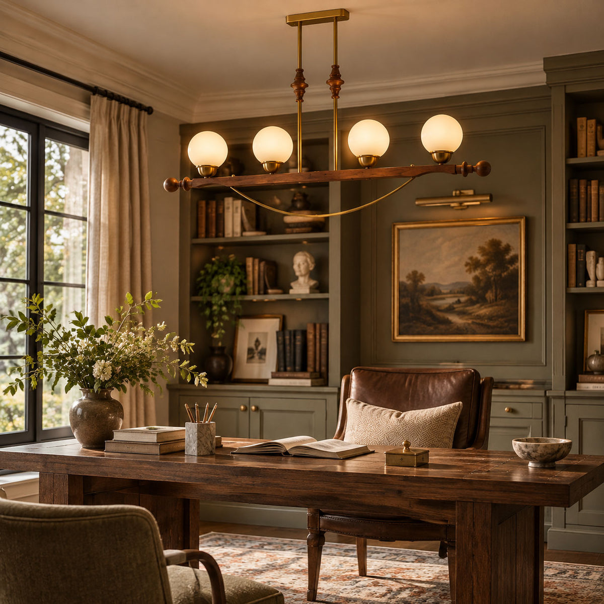 Adorned Linear Chandelier
