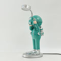 Adventurer Resin Table Lamp ∅ 7.1″ x H 10.6″ / Dia 17.5cm x H 26cm / Blue & Silver / US Plug Table lamp