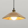 Aeyee Wood Pendant Light ∅ 13″ x H 5.9″ / Dia 33cm x H 15cm / Nature Wood Pendant light