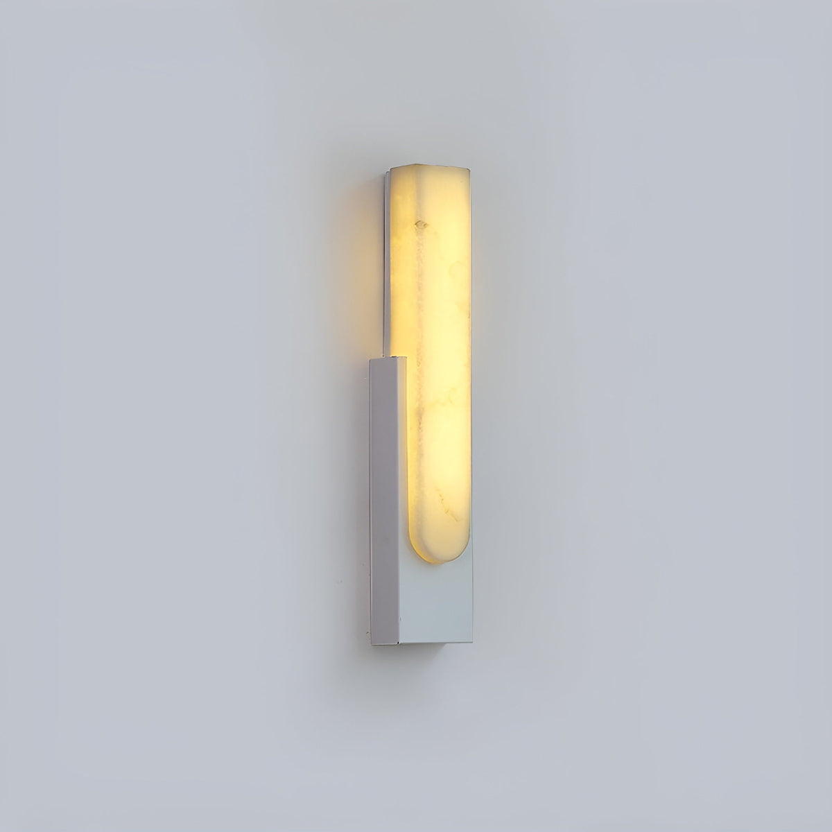 Agatha Alabaster Wall Lamp ? 3.9″ x H 19.7″ / Dia 10cm x H 50cm / White & Warm Light / Single Wall lamp