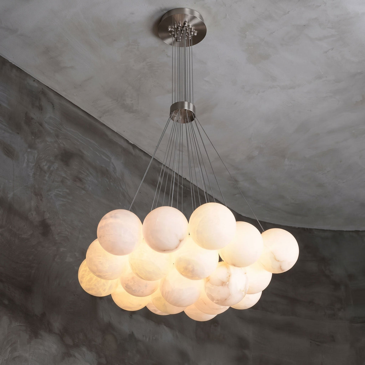 Alabaster Balls Chandelier