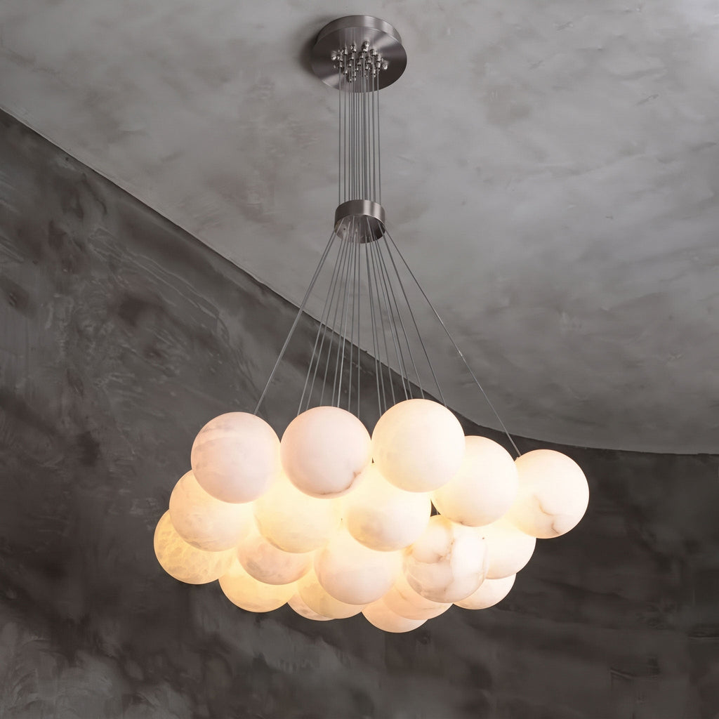 Alabaster Balls Chandelier