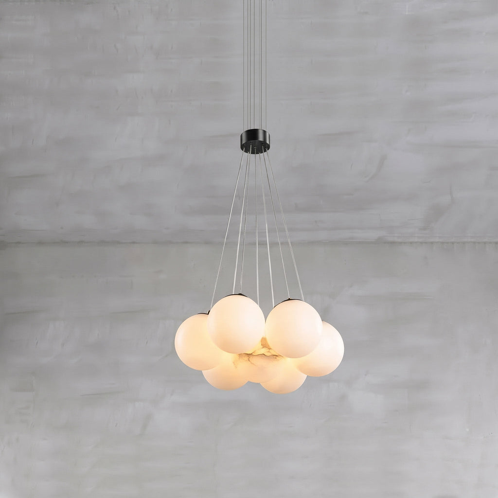 Alabaster Balls Chandelier
