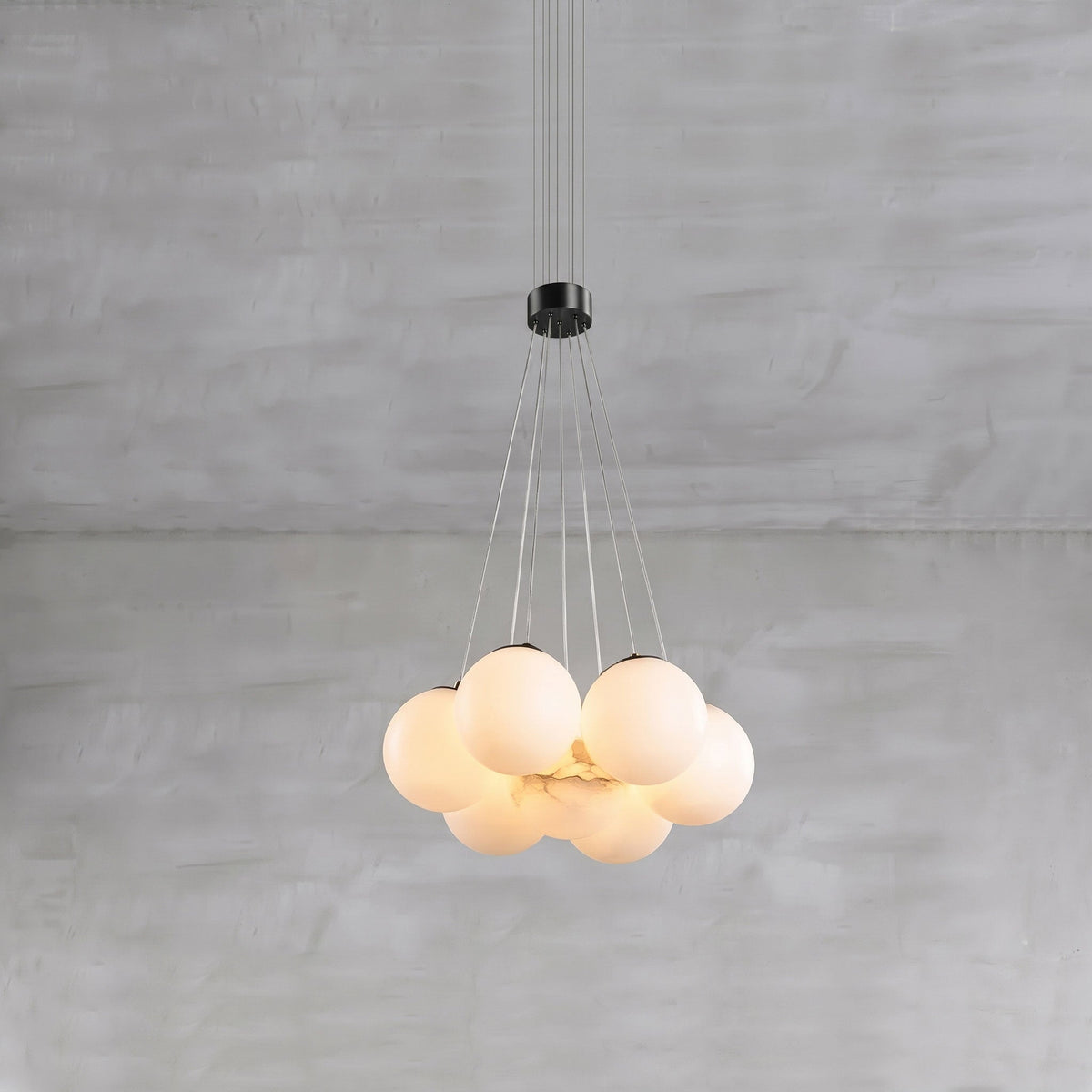 Alabaster Balls Chandelier