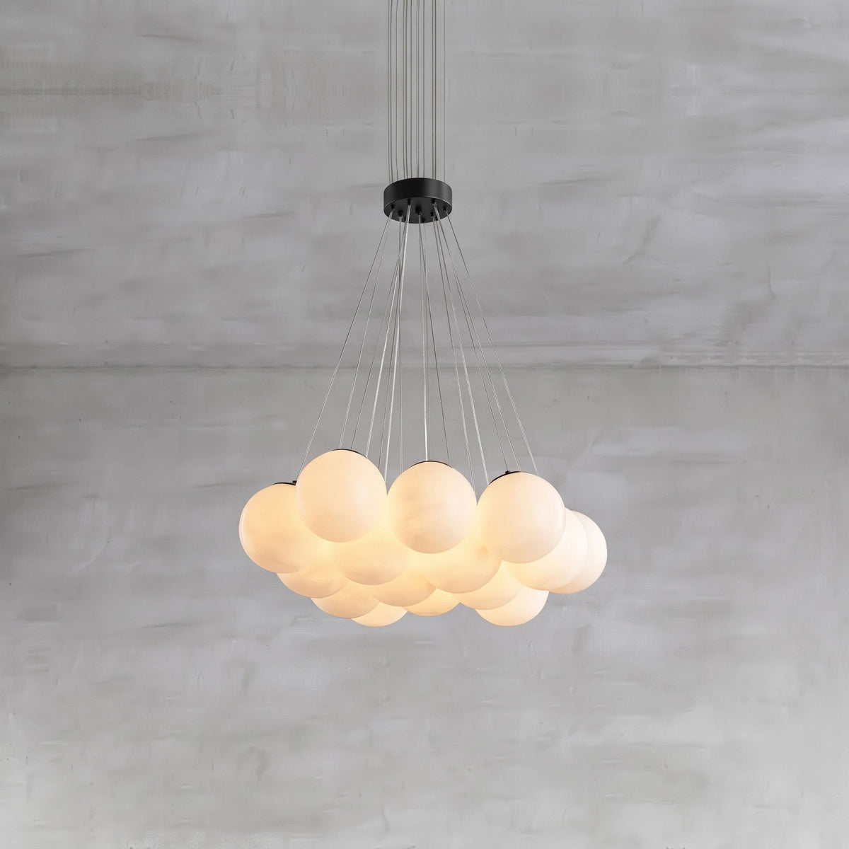 Alabaster Balls Chandelier