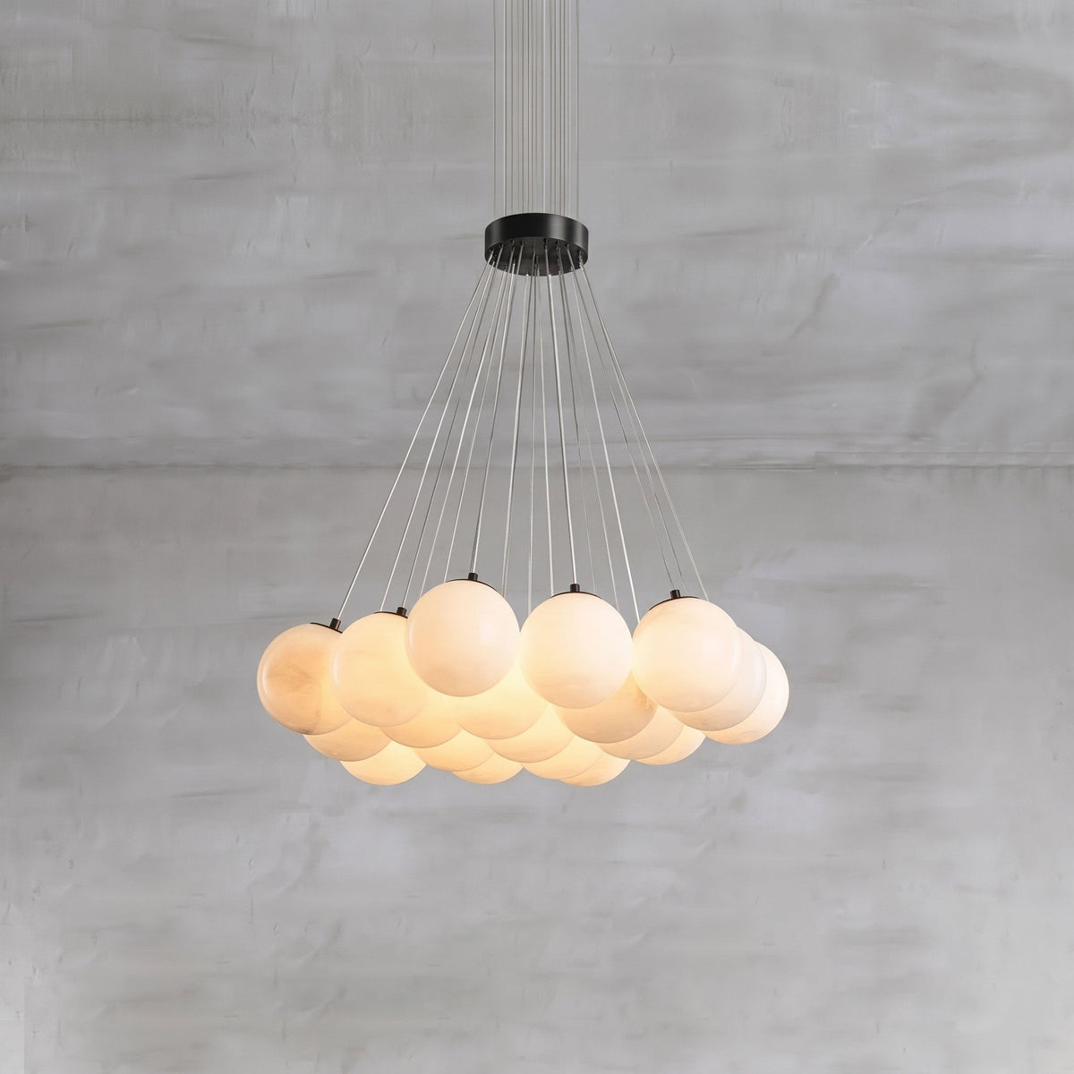 Alabaster Balls Chandelier