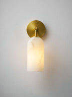 Pillar Alabaster Wall Sconce