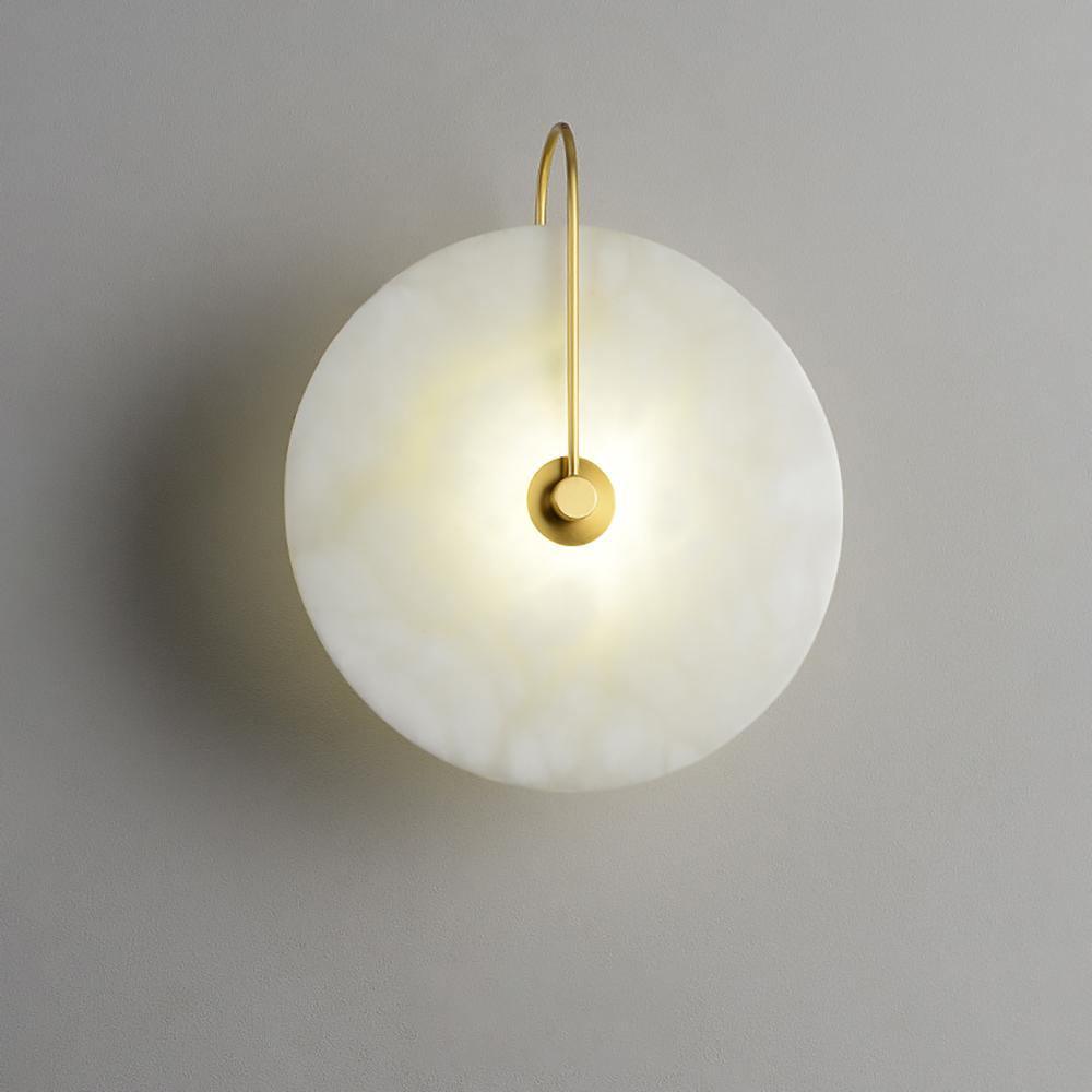 Alabaster LED Wall Lamp ? 5.9″ / Dia 15cm / Gold / Warm Light Wall lamp
