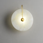 Alabaster LED Wall Lamp ? 5.9″ / Dia 15cm / Gold / Warm Light Wall lamp