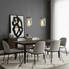Alabaster Glass Cylinder Pendant Light