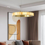 Alabaster Avalon Halo Chandelier Chandelier