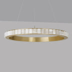 Alabaster Avalon Halo Chandelier Chandelier