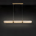 Alabaster Beam Pendant Light ∅ 39.4″ x H 59.1″ / Dia 100cm x H 150cm / Brass & White / Three-Color Changing Light