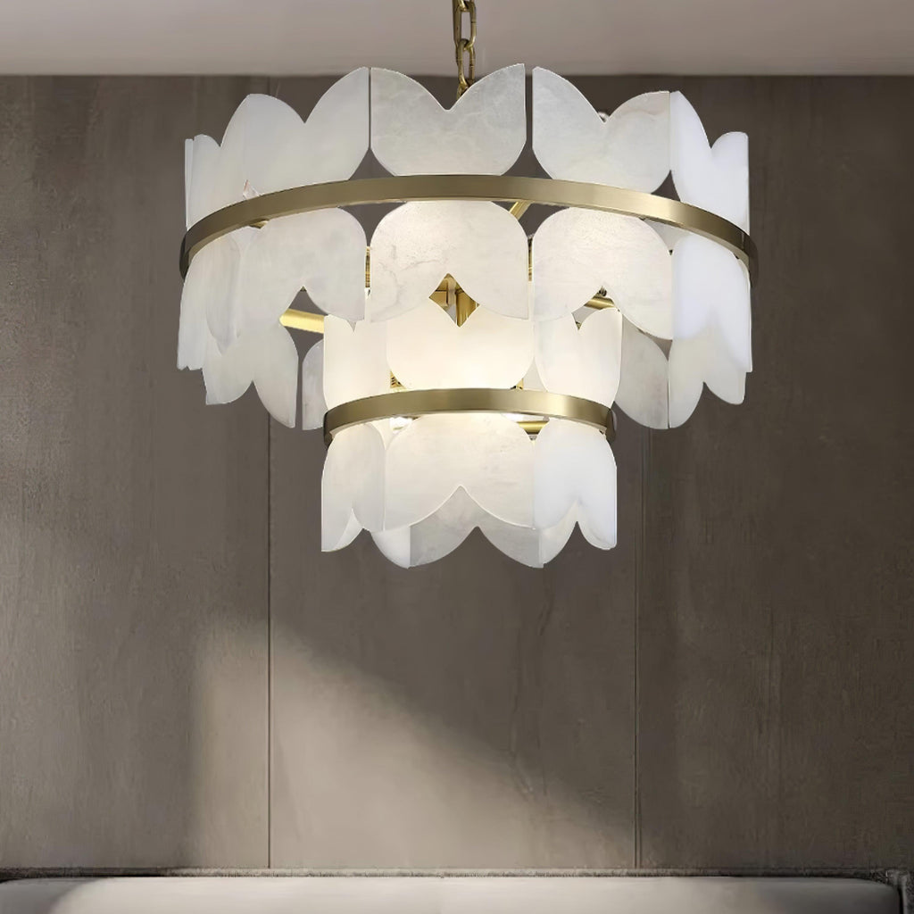 Alabaster Cloudscape Chandelier Chandelier