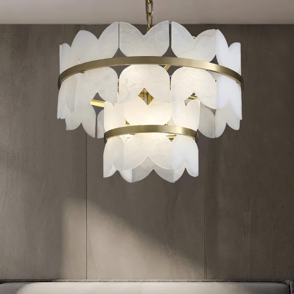 Alabaster Cloudscape Chandelier Chandelier