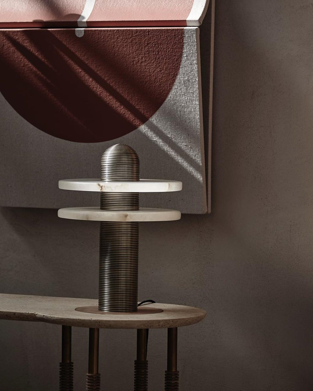 Alabaster Comet table lamp