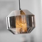 Alabaster Glass Cylinder Pendant Light