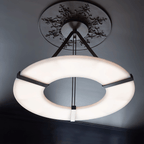 Alabaster Halo Pendant Light Chandelier