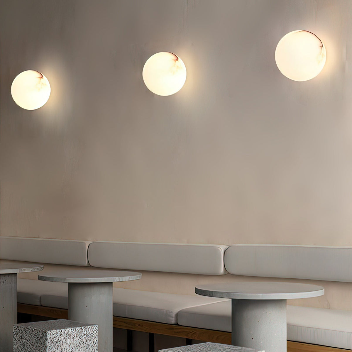 Alabaster Mini Orb Wall-mounted lamp Wall Lamp