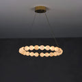Alabaster Orb Ring Chandelier