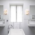 Alabaster Staircase Plug-in Wall Lamp