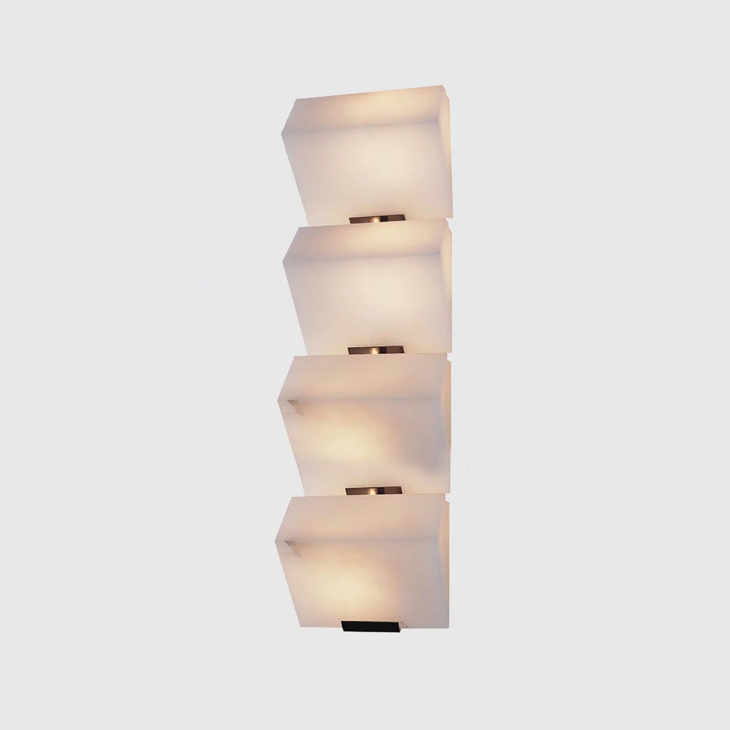 Alabaster Staircase Plug-in Wall Lamp
