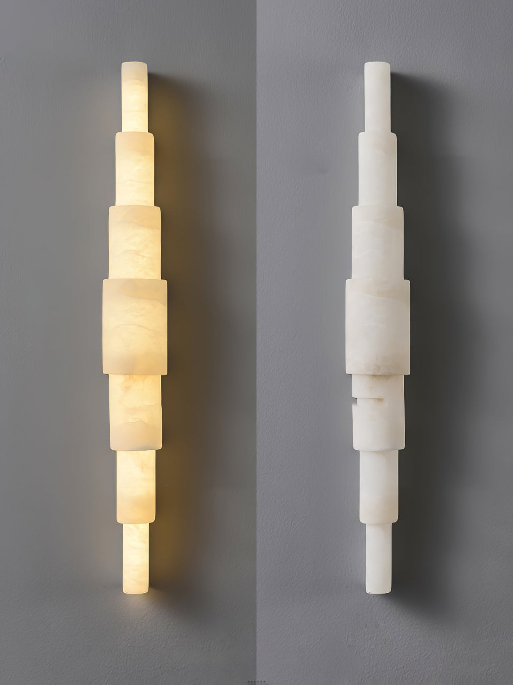 Alba Cascade Alabaster Wall Sconce