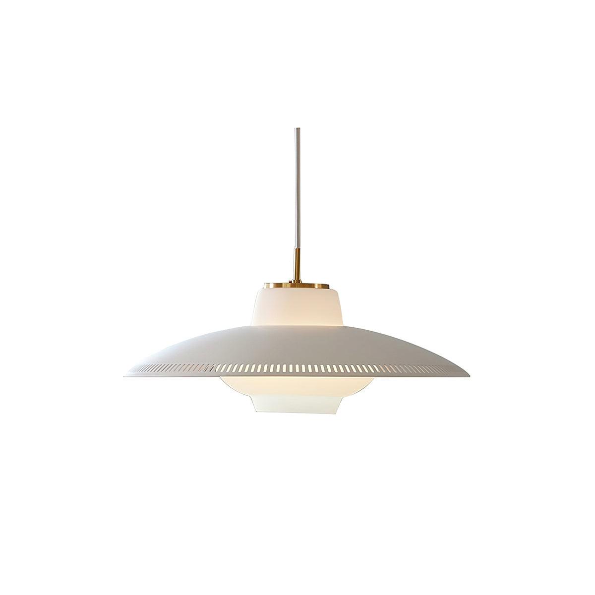 Alien Frisbee Pendant Lamp ∅ 17.7″ x H 8.9″ / Dia 45cm x H 22.5cm / White Pendant light
