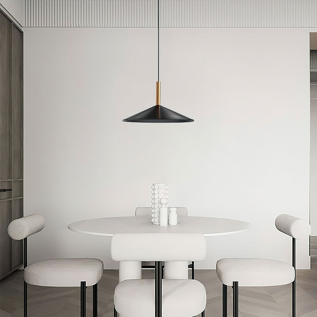 Altura Pendant Lamp ∅ 12.8″ x H 9.1″ / Black / Warm Light Pendant light