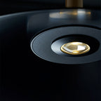 Altura Pendant Lamp ∅ 12.8″ x H 9.1″ / Black / Warm Light Pendant light