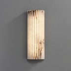 Alvia Alabaster Wall Light L 3.9″ x W 1.9″ x H 11.8″ / White / Warm Light 1001 Wall lamp