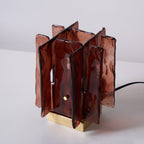 Amber Building Block Table Lamp