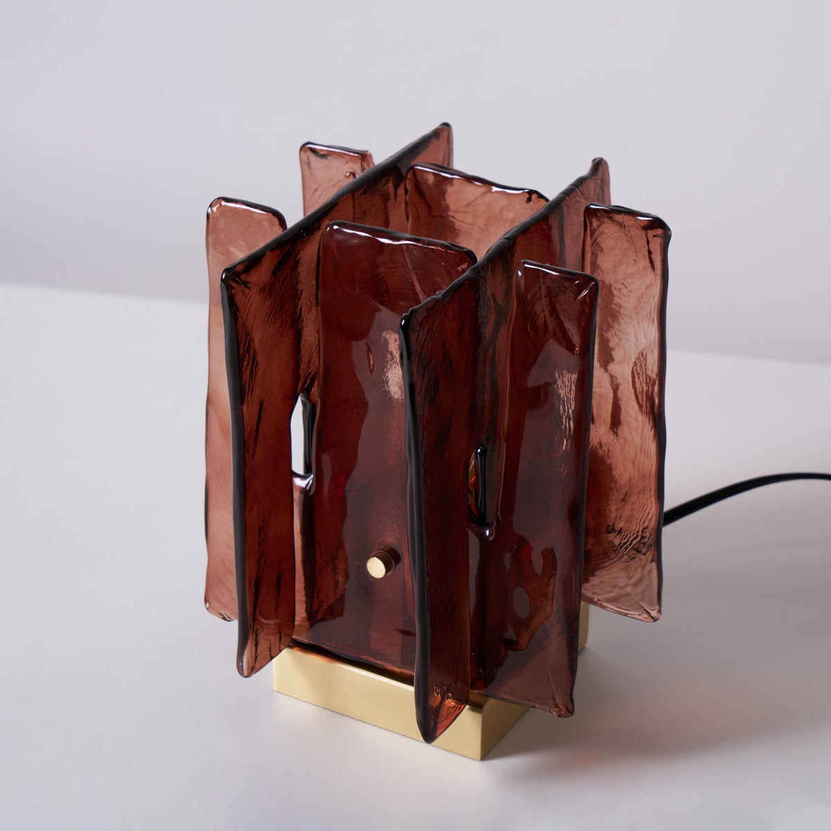 Amber Building Block Table Lamp